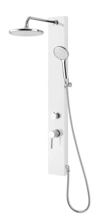 Levný bílý sprchový panel AQUALINE FIGA