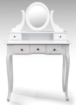 Romantický toaletní stolek se zrcadlem STELLA