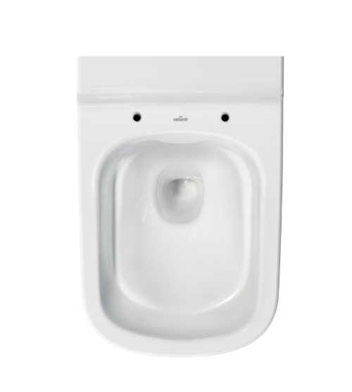 bílé keramické wc bez sedátka
