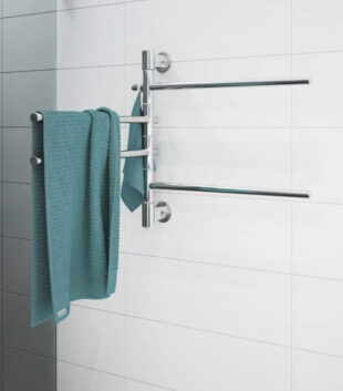 Luxusní koupelnový sušák na ručníky v chromovém provedení