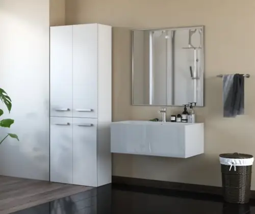 Moderní bílý koupelnový nábytek levně